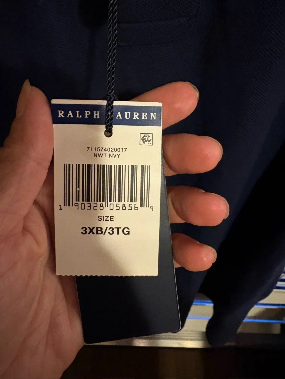 Ralph Lauren Navy Polo with Red Pony